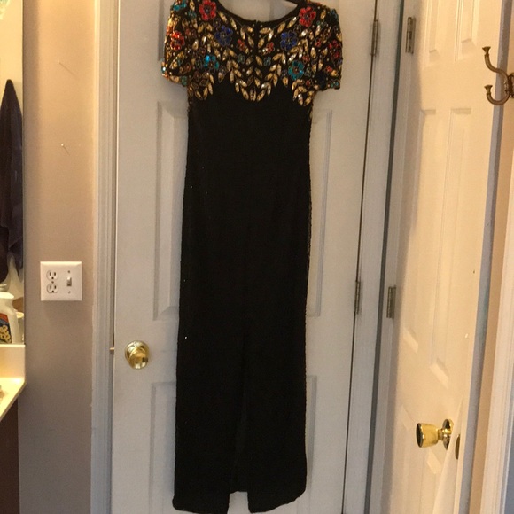 Steinay size 6 black sequence formal gown - Picture 3 of 4